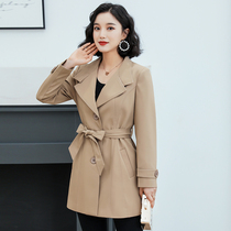 Trench coat women long small spring autumn 2020 new Korean version of popular coat Spring short coat women