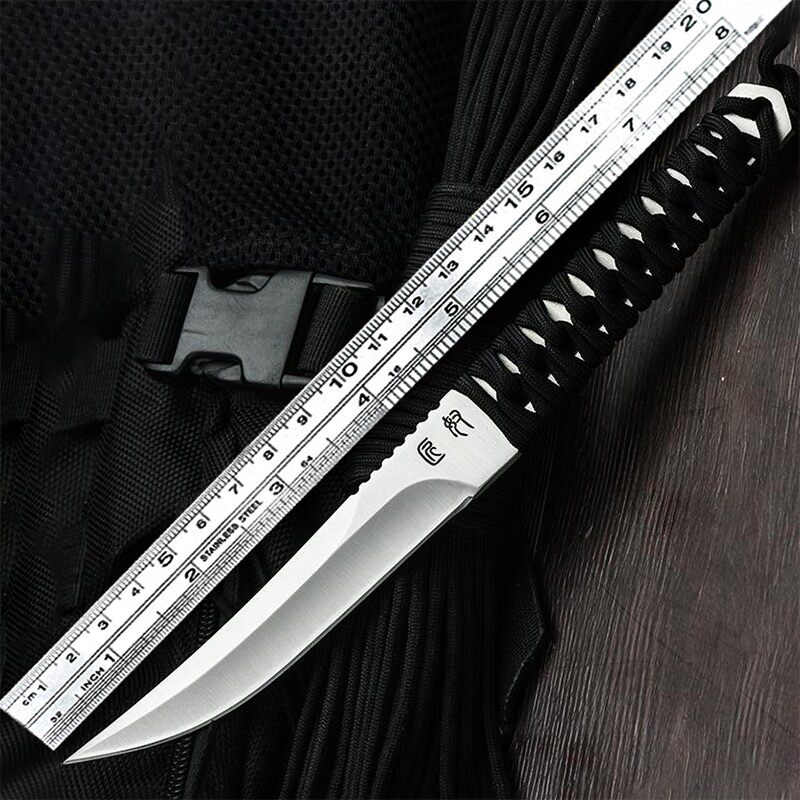 Cutter anti-body cold weapon Knife Geometric Knife Tritium Gas Knife Outdoor Small Knife Straight Knife Open Edge Gfighting Tactical Knife Wild