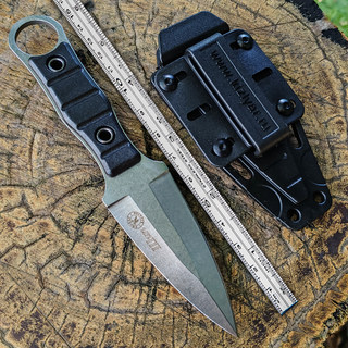 Outdoor survival straight knife camping portable high hardness portable knife self-defense wilderness survival tactics field multi-purpose knife