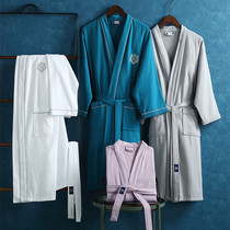 Hotel bathrobe pure cotton male and female pyjamas bath clothes Absorbent Lovers Beauty Salon customize the Four Seasons Universal Summer Spring and Autumn