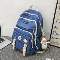 Синий (с утенком подвеской и значком)