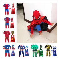 Childrens Man Spider Lingerie Avengers Alliance Autumn Clothing Trousers Super Hero Steel Captain America Anime Pajamas