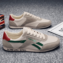 Cloth Shoes Men 2022 Summer New Korean version Breathable Sports Casual Shoes Lace Men Shoes 100 hitch low help trendboard shoes