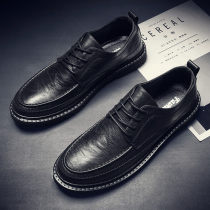 Winter Business Fashion Leather Shoes Mens Inn Wind Leather Casual Soft Bottom Bridegroom Groom Wedding Inner Heightening Suit Shoes