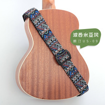  Embroidered Ukulele strap 21 23 26 inch ukulele universal strap ukulele personalized piano strap