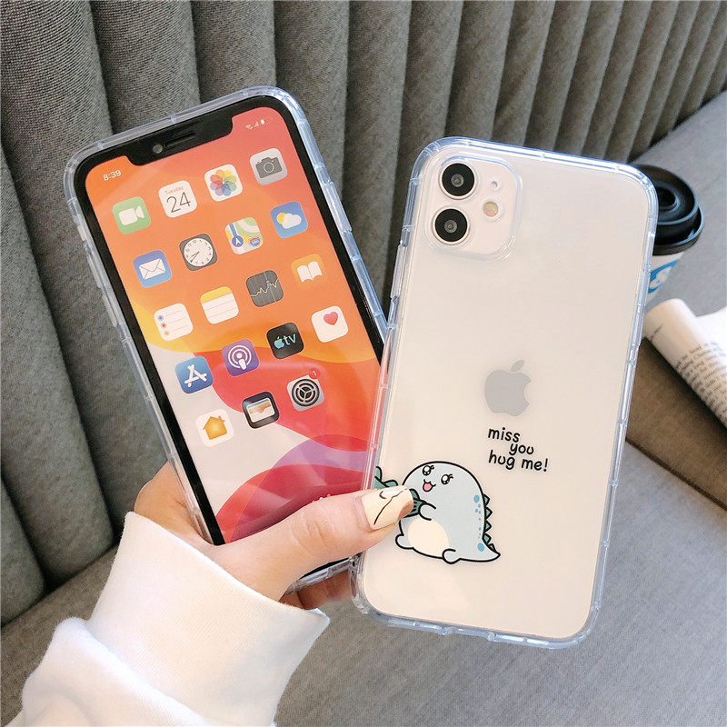 Cartoon Fruit Little Dinosaur Phone Case For Iphone Pro Models_voghion.com