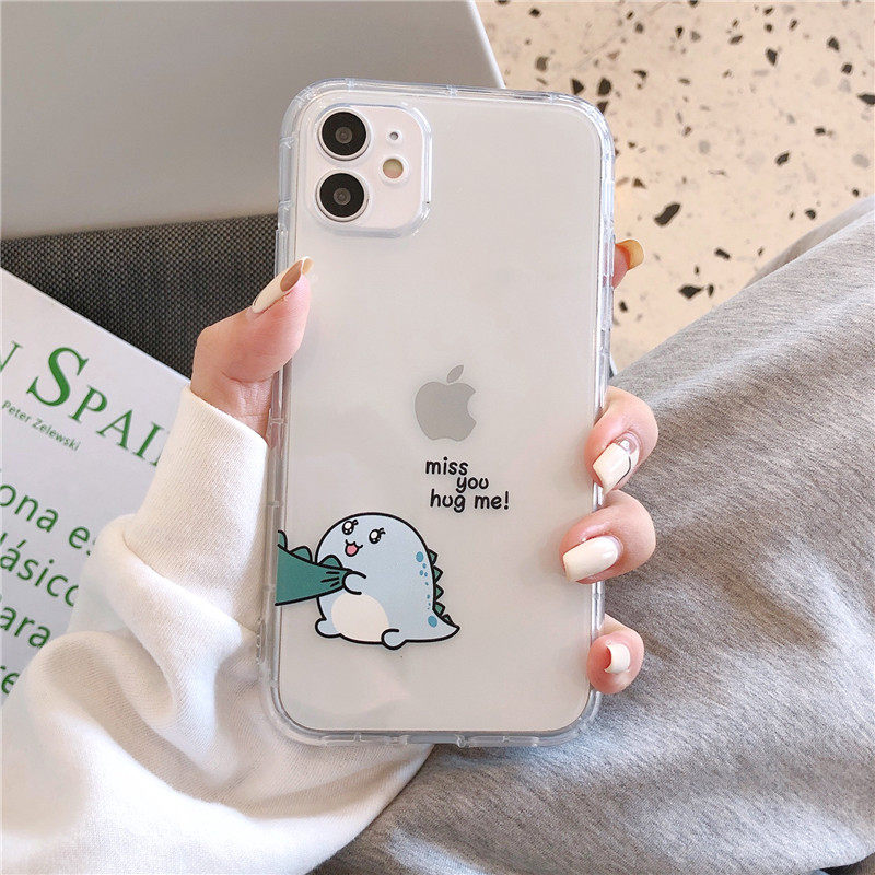 Cartoon Fruit Little Dinosaur Phone Case For Iphone Pro Models_voghion.com