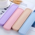 Lúa mì Hàn Quốc yếu tố hình hộp lưu trữ hình chữ nhật hộp tiện lợi bộ đồ ăn sinh viên du lịch muỗng nĩa đũa đặt hộp - Đồ ăn tối bộ bát đĩa hàn quốc Đồ ăn tối