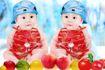 Dew bird baby naked baby photo poster fat doll picture stickers Wall stickers Early education male treasure pictorial 2018 models