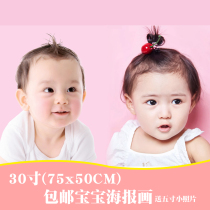 Baby poster Infant pictorial Adorable baby silent stickers Fetal education enlightenment picture pictorial wall painting Early education wall stickers