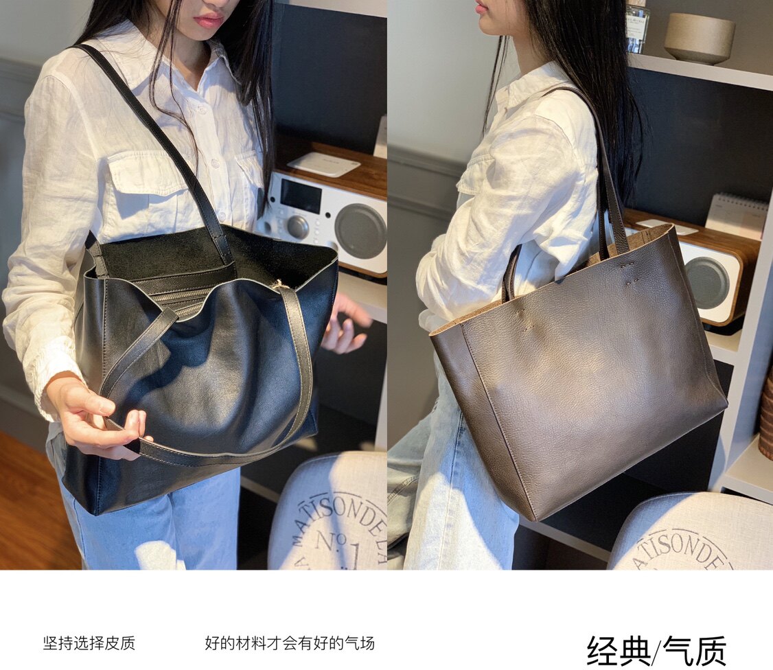 Сумка 复古手工牛皮购物袋女包单肩手提简约大容量子母包托特包通勤大包 Сумка 复古手工牛皮购物袋女包单肩手提简约大容量子母包托特包通勤大包
