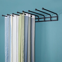 Industrial warehouse curtain shop sample display rack soft cloth hanging sample artifact movable curtain hanging swinging rod