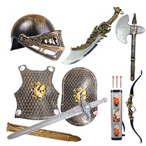 Childrens Day Sword Show Warrior props can wear armor pirate suit weapon shield boy toy