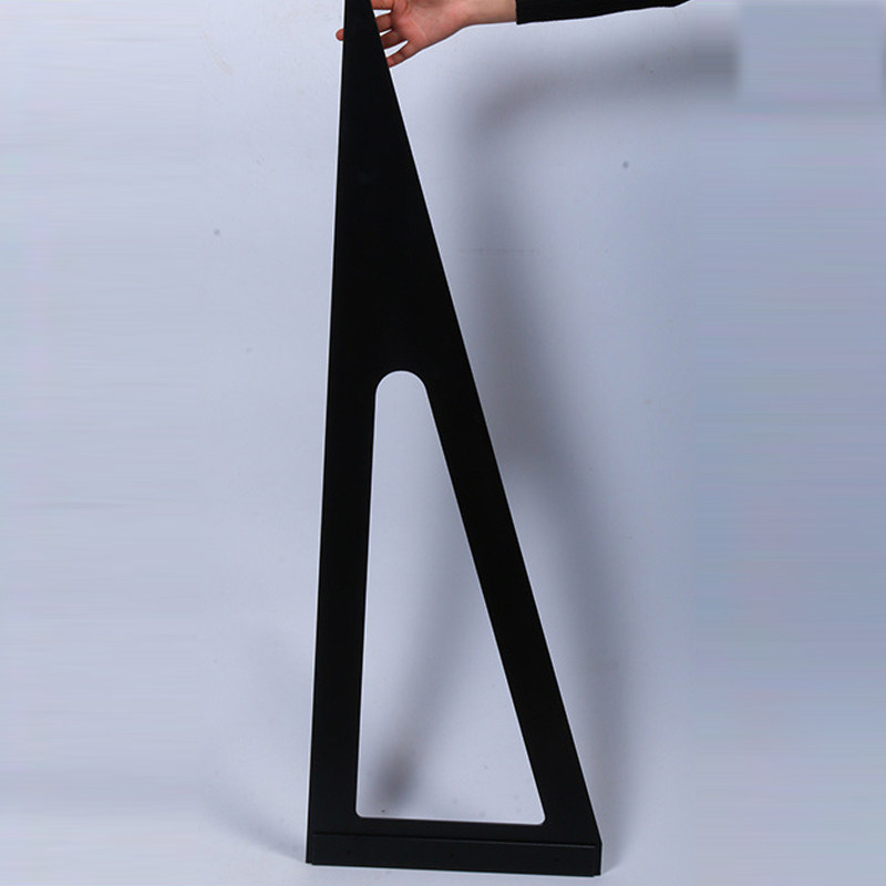 Cut glass lean woodwork ruler large triple angle plate high precision LT type 0 6m1 2 m ruler rubber wood ruler cutting ruler