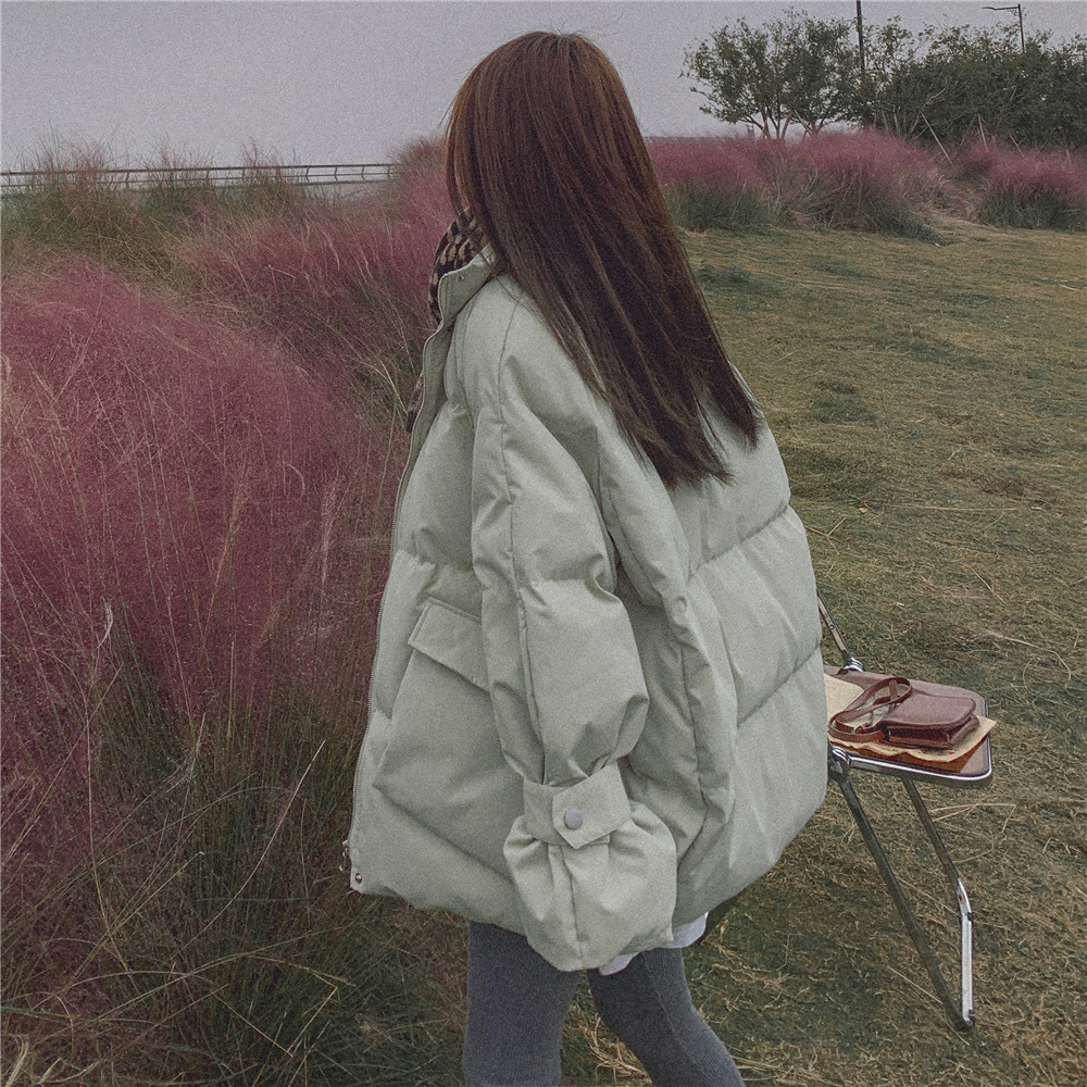 Lily feather cotton shorts small cotton tatton tablet edition loose students waist cotton clothes and thick winter coat