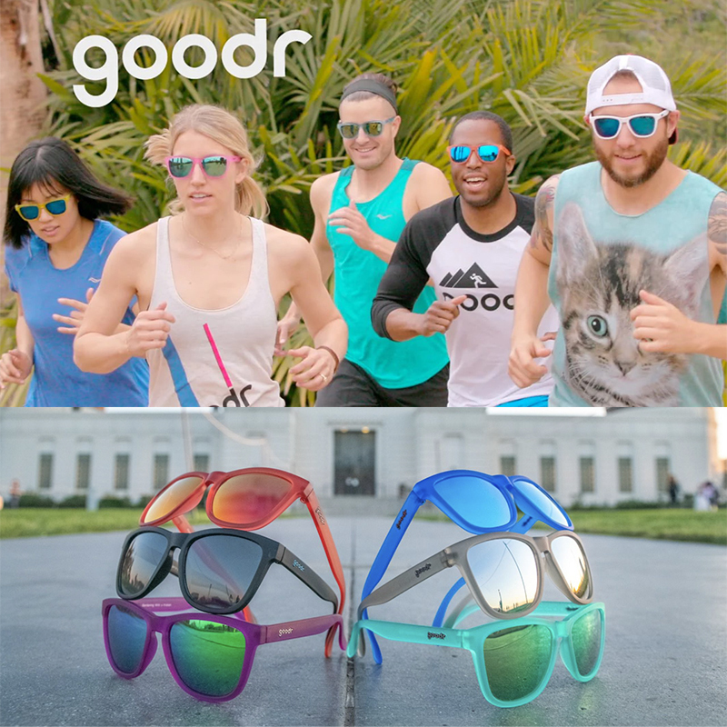 American Goodr Og Running Sunglasses for Men and Women, Non-Slip, Polarized, Sun Protection, Cross-Country Running, Outdoor Sports, Square-Frame Sunglasses