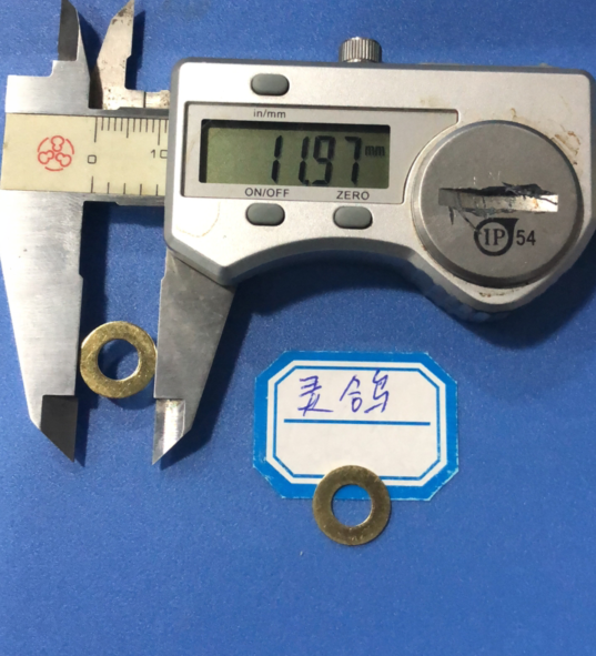6*0 5*12 brass flat pad 29 yuan, 1,000 pieces in stock
