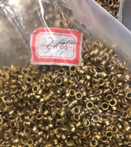 Brass fully hollow rivets 3*3 total length 12 yuan 1000 pieces non-standard 200000 yuan available