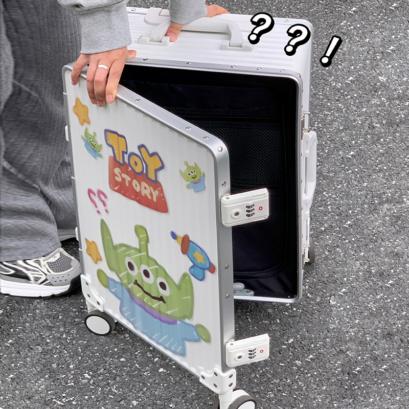 The Brigade New High Face Value Frosted Suitcase Aluminum Frame Ins Pull Rod Box Universal Wheels Business 20 24 inch suitcase
