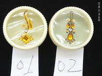 Single rhinestone gold Indian imported garden box eyebrow paste Bindi garden box belly dance Indian dance