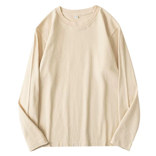Матча, кремовый хлопковый базовый лонгслив