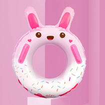 Childrens swimming ring 3-12 years old water inflatable toy boy girl anti-leakage anti-flip baby baby pink rabbit swimming ring