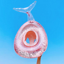 Net red ins Korean baby children anti-rollover sequins swimming ring baby sitting swimming ring baby swimming ring mermaid tail seat