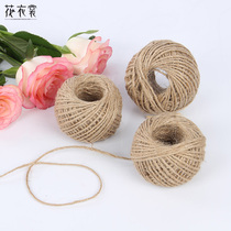Flower clothes retro hemp rope ribbon flower gift packaging bouquet flower flower shop supplies handmade DIY material