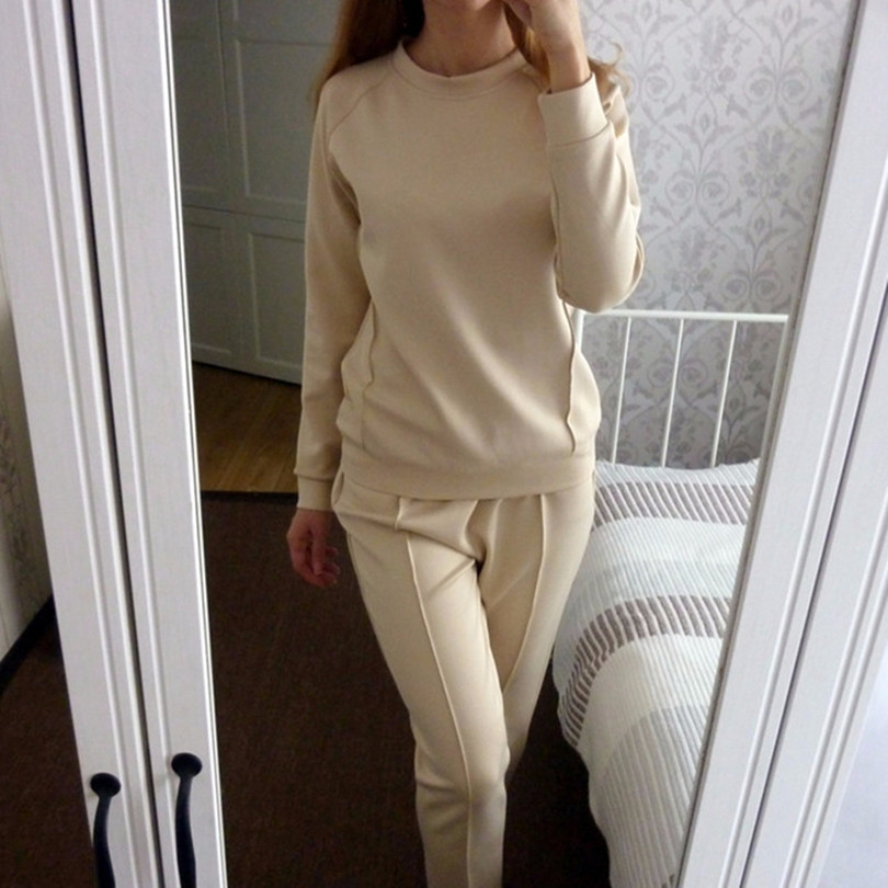 beige tracksuit womens