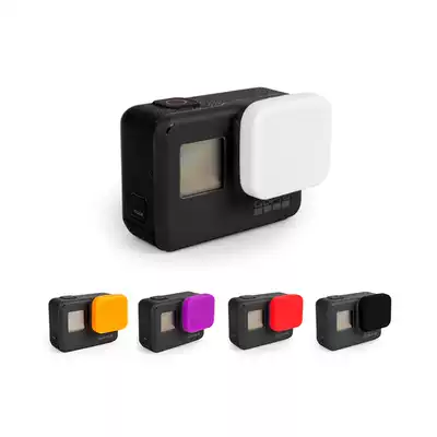 Suitable for GoPro6 5 7B lack sports camera accessories lens cover silicone protective cover dust and scratch resistance