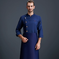 Синий топ+фартук