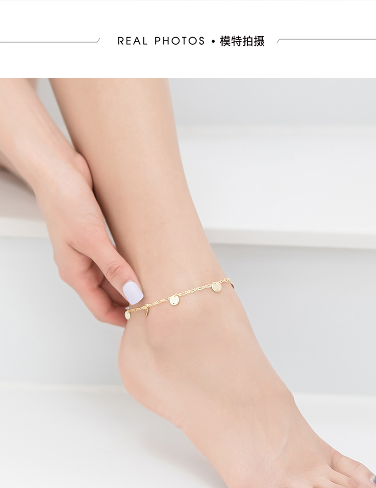 Vòng chân mới 2018 phiên bản Hàn Quốc của sinh viên giản dị Sen thời trang gợi cảm xã hội nữ chân trang sức mắt cá chân chuỗi lắc chân đẹp