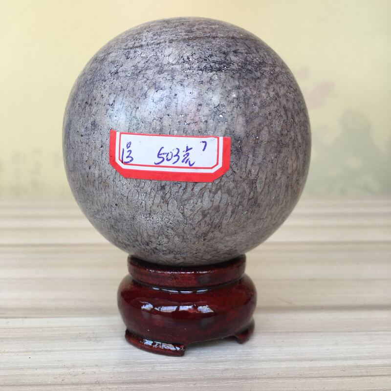 Madagascar Dinosaur Bone Fossil Polished Ball, Paleontological Fossil Ornament, Fortune-Attracting Decoration, in Stock with Free Shipping