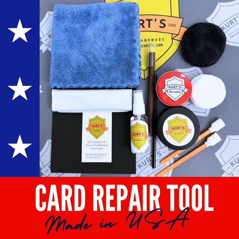 Kurt's Card Care Card Repair Tool Set, Card Maintenance and Cleaning, Pokémon Scratch Reduction