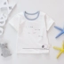 Áo thun nam nữ cho trẻ sơ sinh, áo mùa hè kiểu ngoại baby cho bé 2-3 tuổi, quần áo đi chơi ngắn tay cotton nguyên chất, kiểu mỏng - Áo thun Áo thun