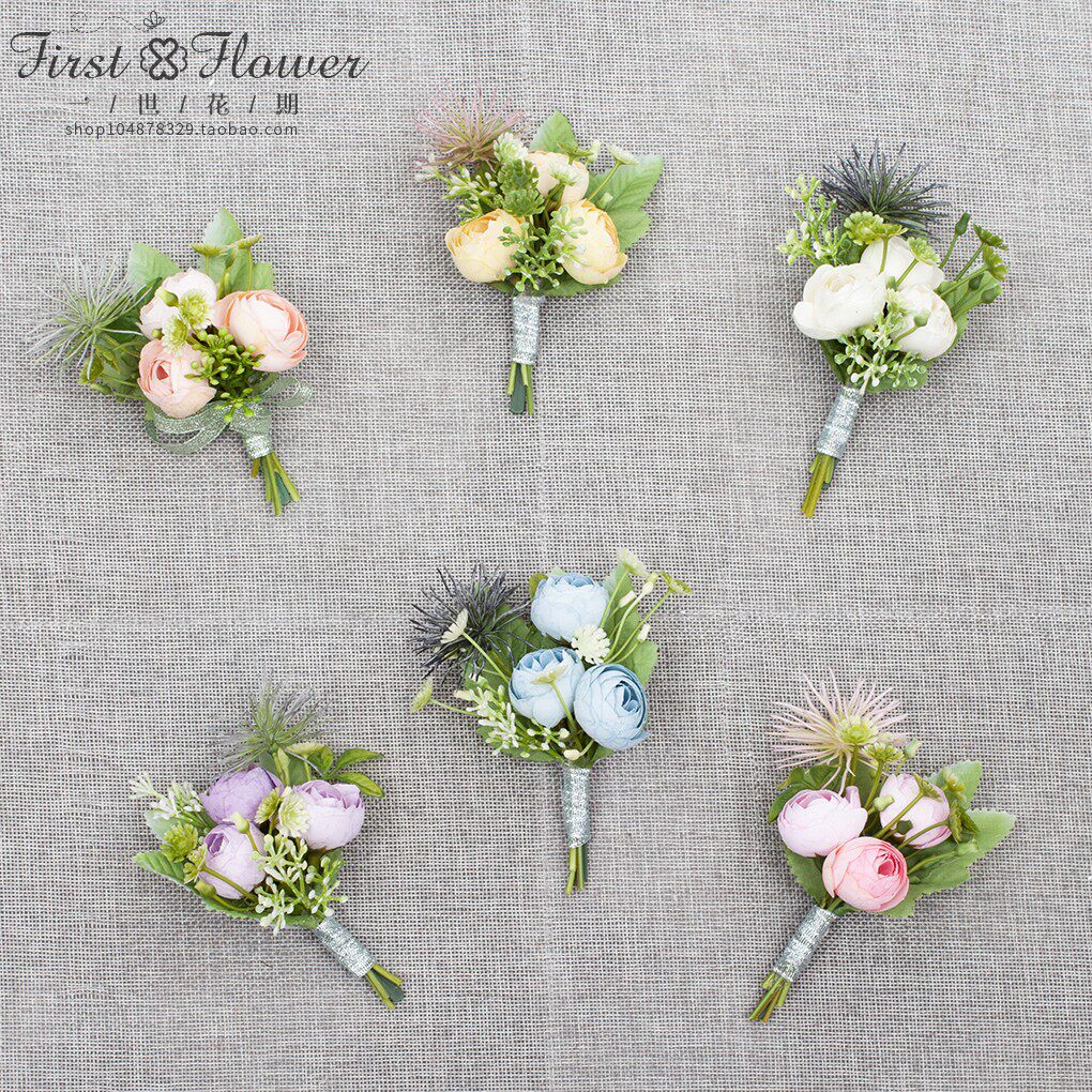 Wedding Creative Mori Faculty Chest Flowers Wedding family Brides Wrist Flowers Bridesmaids Little Fresher and Fancy Sisters Handflowers