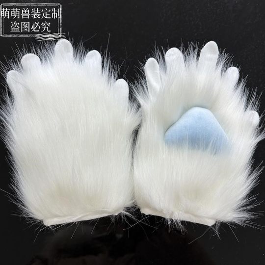 【带包边】手作兽装手套兽爪二次元漫展儿童可爱猫爪Cosplay发声