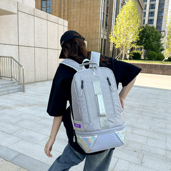 Backpack men's sports campus junior high school female students school bag basketball bag computer travel casual shoe warehouse backpack trend