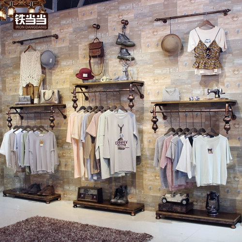 Tie Tie Dangdang магазин одежды дисплеи на стене висят комбинированная настенная вешалка, посвященная настенной полке
