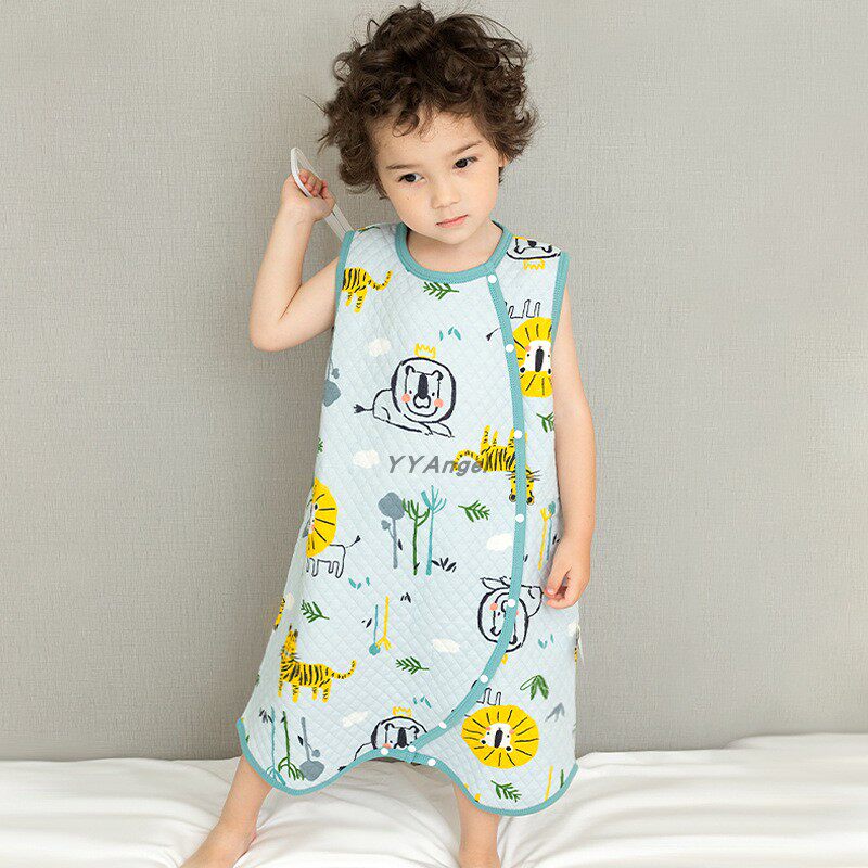 ins baby sleeveless waistcoat horse chia sleeping bag sub-leg summer spring autumn winter style children 1 anti-kick is universal by baby all four seasons