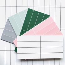 Nordic Colored Plaid Wall Brick Strip Lattice 8 G Kitchen Toilet Tile Glazed Face Brick Porcelain sheet 300x600