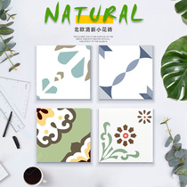 Nordic Retro Small Flower Brick 200x200 Color Kitchen Toilet Wall Brick Flake Tile Balcony Anti Slip Floor Tiles