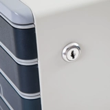 Qinxin Металлический файл шкаф Пластиковый файл шкаф на рабочие столы для хранения данных шкаф шкаф пластиковый ящик для пластикового ящика Офис Пятисторный настольный настольный настольный офис оптом