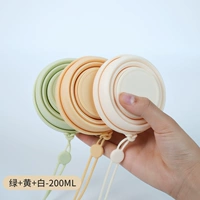 【Пищевой класс Силиконо-3 Пакет】 Bean Green + Bud Yellow + Tea White