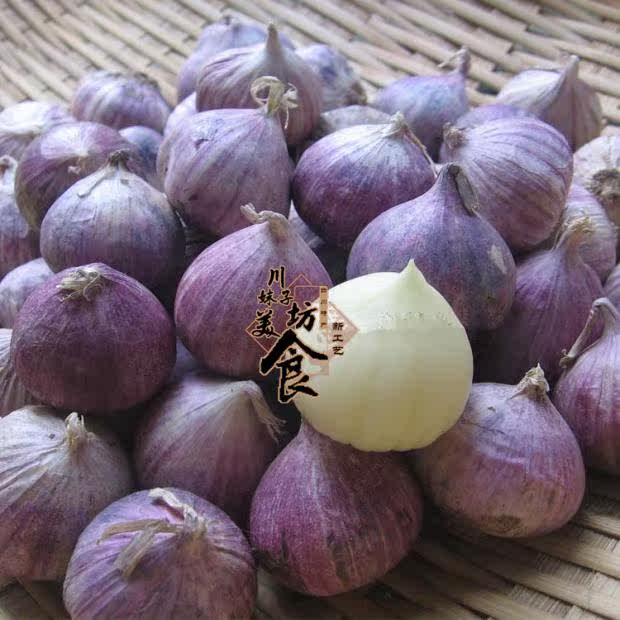 Fresh Garlic Yibin Farm Mountain Garlic Garlic Dried Garlic Purple Skin Fresh Garlic Seasoning 250g
