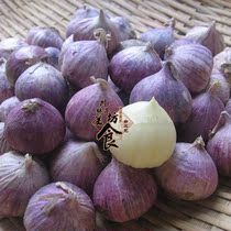 Fresh garlic Yibin farmhouse Mountain garlic single garlic dry garlic Purple peel fresh single garlic seasoning 250g