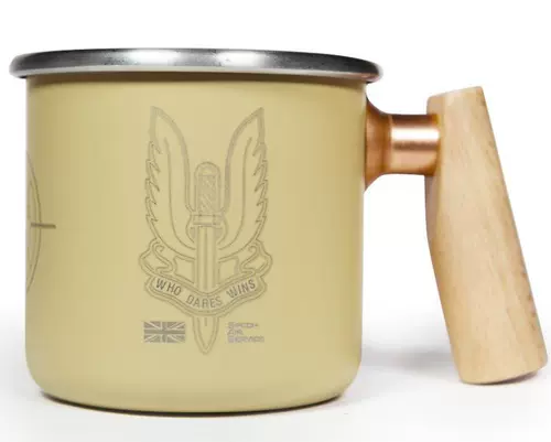 Купить Тайвань Трувий Деревянная ручка белая железная чашка водяной чашки SAS 400 мл