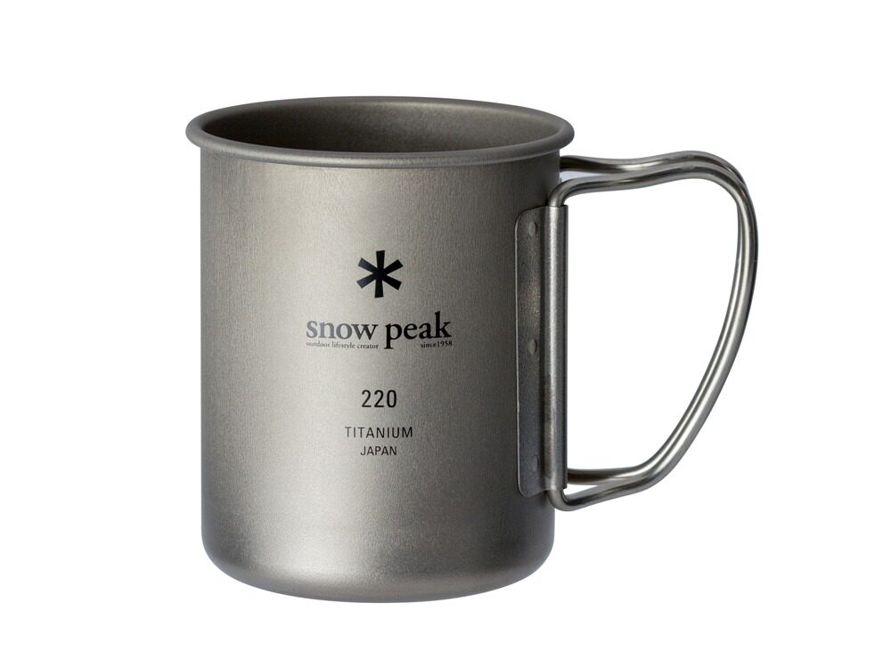 Snow Peak Xuefeng Titanium Cup Mountaineering Cup Single Layer Titanium Alloy Accompanying Cup MG-141 MG-142 MG-143