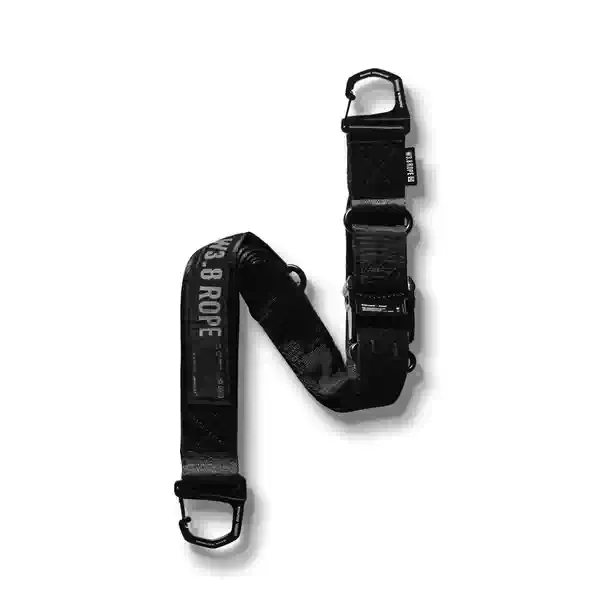 代购NULLPIXEL W3.8 ROPE BLACK MULTI-USE WIDE ROPE 多功能营绳