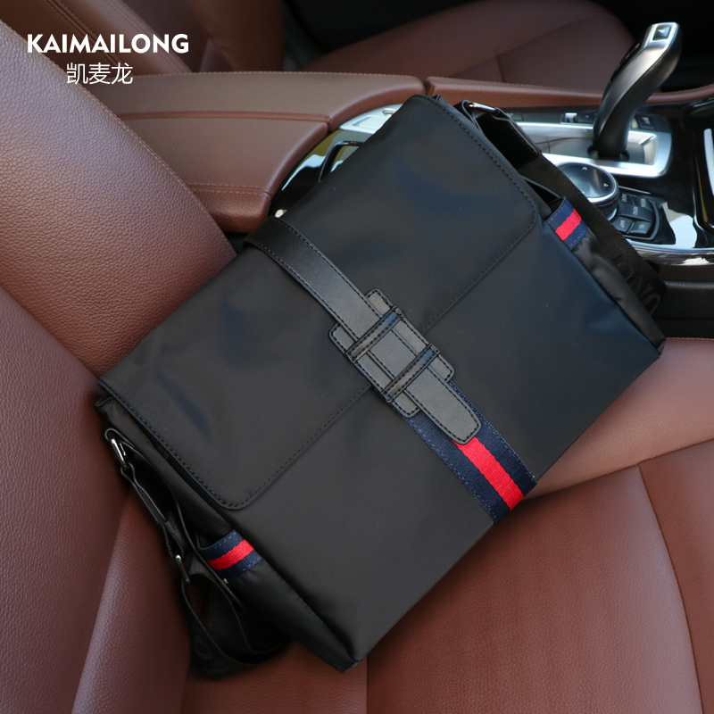 New nylon waterproof slanted satchel bag men's bag business single shoulder bag horizontal man oxford cloth casual canvas shoulder bag